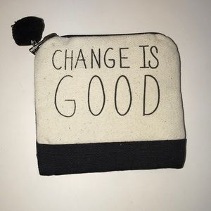“Change is Good” Black Wallet